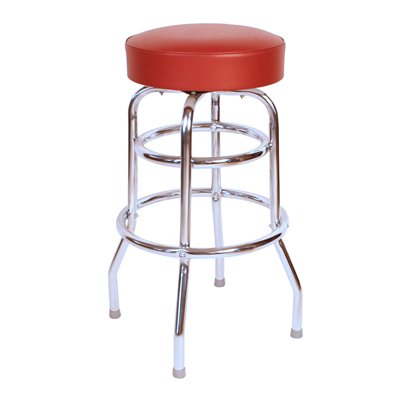 Picture of Richardson Seating Corp 1952WIN 1952- 30 in. Floridian Swivel Bar Stool- Wine - Chrome