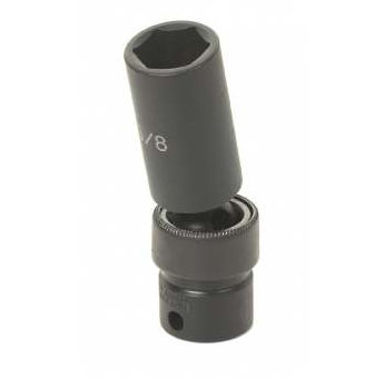 3/8" Drive, 13mm Size, Metric Socket, 6 Points, 13mm,3/8"D,Impact,6pt.,D