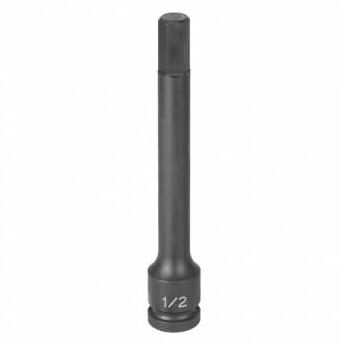 Grey Pneumatic 1/2" Drive x 3/8" Hex Driver 6" Length Socket (29126F)