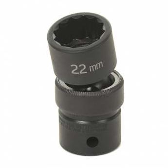 Grey Pneumatic 1/2 Inch Drive x 1/2 Inch Standard 12 Point Universal Impact Socket - 2116U