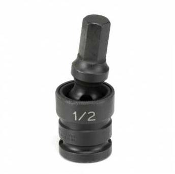 Grey Pneumatic 1/2" Drive 12 Mm Hex Impact U-Joint Bit Socket (2912UM)