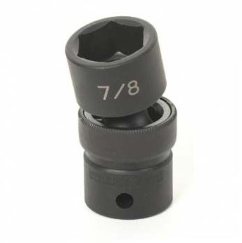 1/2" Drive, 16mm Size, Metric Socket, 6 Points, 16mm,1/2"D,Impact,Univ 6pt.