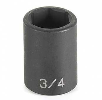 1/2" Drive, 25mm Size, Metric Socket, 6 Points, 25mm,1/2"D,Impact,6pt.