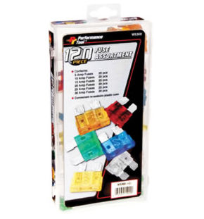 120 Piece Fuse Assortment ATC Fuse Sizes