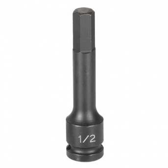 Grey Pneumatic 1/2" Drive x 14mm Hex Driver 4" Length Socket (29144M)