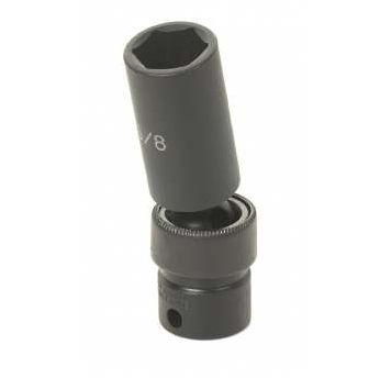 3/8" Drive, 22mm Size, Metric Socket, 6 Points, 22mm,3/8"D,Impact,Univ 6pt.,D
