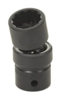 1/2" Drive, 17mm Size, Metric Socket, 6 Points, 17mm,1/2"D,Impact,Univ 6pt.