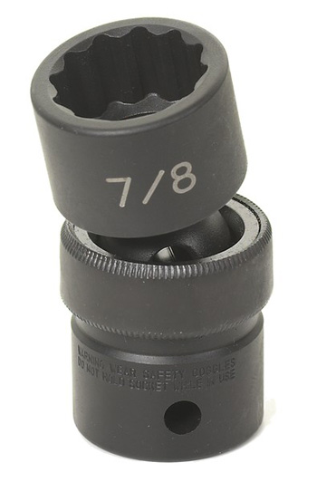 Grey Pneumatic 1/2" Drive x 7/8" Standard Universal - 12 Point (2128U)