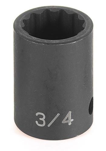 Grey Pneumatic 1/2" Drive x 28mm Standard - 12 Point Socket (2128M)