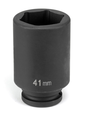 3/4" Drive, 5/8" Size, SAE Socket, 6 Points, 5/8",3/4"D,Hex D,Black