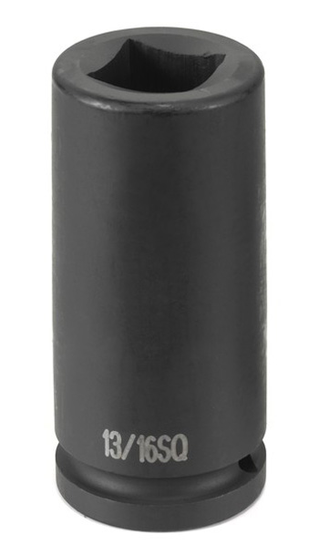 3/4" Drive, 13/16" Size, SAE Socket, 4 Points, 3/4"D,13/16",D Square,4pt.