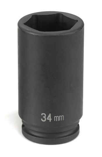 Grey Pneumatic 1/2" Drive x 36mm Deep Spindle Nut Socket (2736MD)