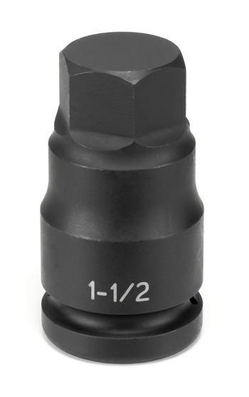 Grey Pneumatic 1" Drive x 17mm Hex Driver Socket (4917M)