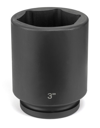 1" Drive, 1-1/4" Size, SAE Socket, 6 Points, 1-1/4",1"D,Impact,D,Blk