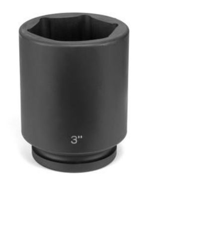 1" Drive, 1-3/8" Size, SAE Socket, 6 Points, 1-3/8,1"D,Impact,D,Blk