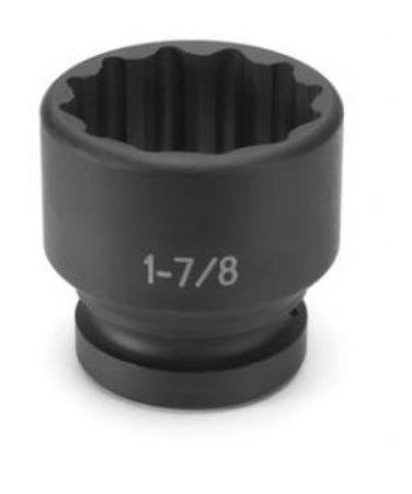 Grey Pneumatic 1" Drive 1-5/8" 12-Point Standard Impact Socket (4252R)