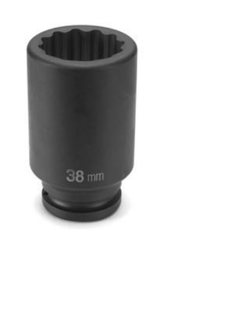 3/4" Drive, 36mm Size, Metric Socket, 12 Points, 36mm, 3/4"D, Impact, 12pt., D