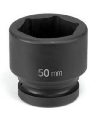 1" Drive, 46mm Size, Metric Socket, 6 Points, 46mm,1"D,Impact,Blk