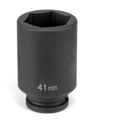 3/4" Drive, 41mm Size, Metric Socket, 6 Points, 41mm,3/4"D,Impact,6pt.,D
