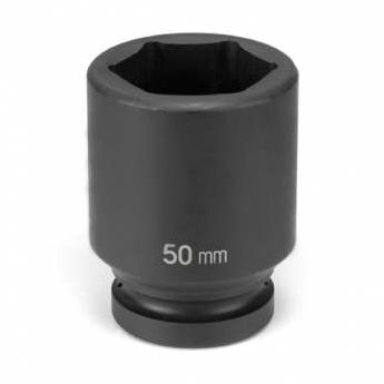 1" Drive, 41mm Size, Metric Socket, 6 Points, 41mm,1"D,Impact,D,Blk