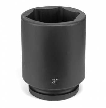 1" Drive, 1-3/4" Size, SAE Socket, 6 Points, 1-3/4",1"D,Impact,D,Blk