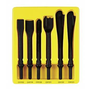 . GYCS106 6 Piece Exhaust Service Impact Chisel Set - .401 Shank