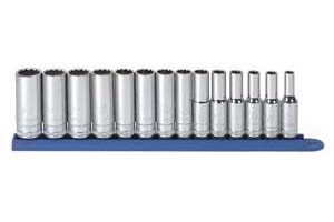 KD80562 14 pc. .38 Dr. 12 pt. Deep Metric Socket Set