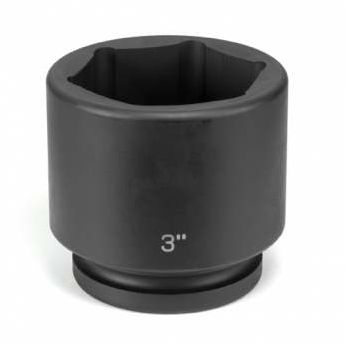 1" Drive, 2-1/2" Size, SAE Socket, 6 Points, 2-1/2",1"D,Impact ,Blk