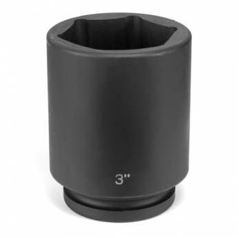 1" Drive, 2-5/8" Size, SAE Socket, 6 Points, 2-5/8",1"D,Impact,D,Blk