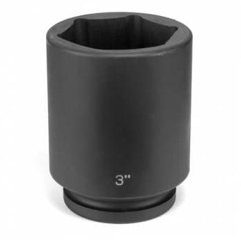 Impact Socket, 1 in Drive Size, 2-3/4 in Socket Size, Hex, 6-point, Deep Length