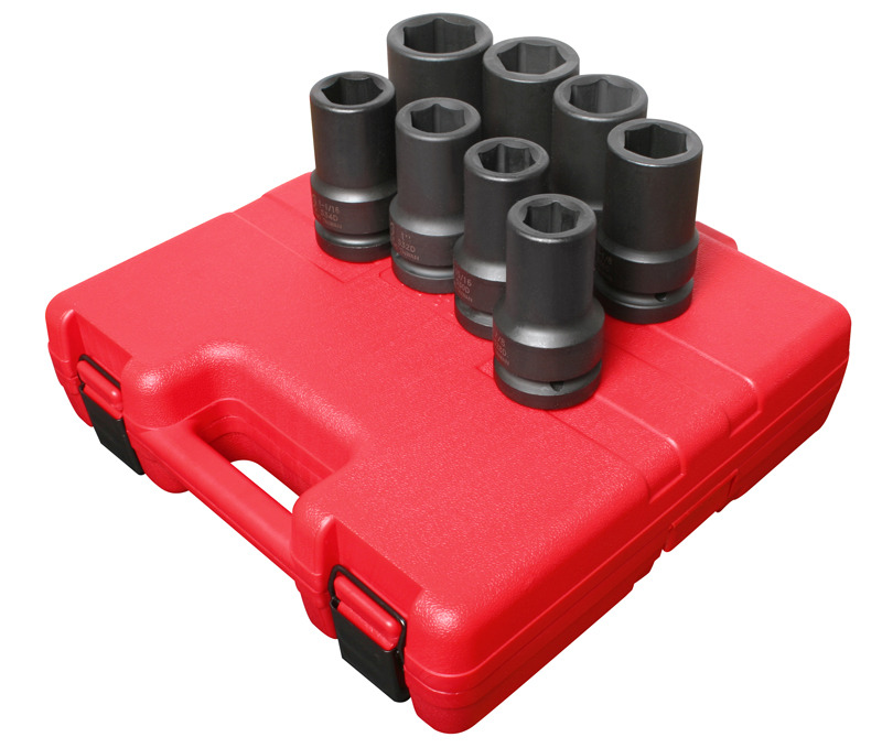 Sunex Tool SU5681 1 in. Drive 8 Piece SAE Deep Impact Set