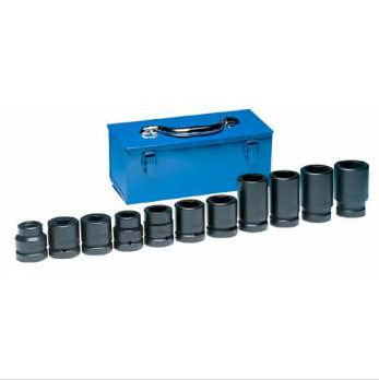 Grey Pneumatic 1" Dr Standard & Deep Length Impact Set 11pc 6pt (9157)