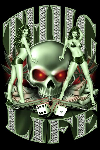 Hot Stuff 1117-16x20-AL Thug Life Poster