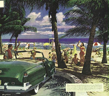 60" x 20" Miami Poster
