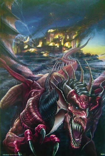 2556-24x36-FD Dragon Castle Poster