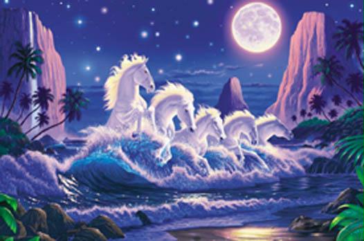2568-16x20-FD Horse Wave Poster
