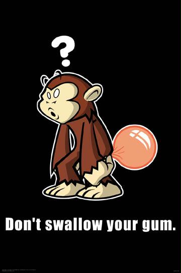 Hot Stuff 2580-16x20-MO Monkey Gum Poster