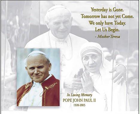 Picture of Hot Stuff 3003-16x20-JP Pope John Paul II Mother Teresa Poster