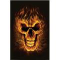 Hot Stuff 1058-24x36-SD Flame Skull Poster Hot Stuff 1058-24x36-SD Flame Skull Poster