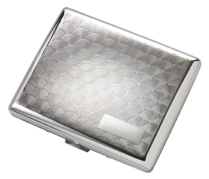 Aeropen International S-04S Double Sided Silver Cigarette Case