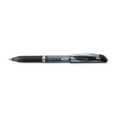 Picture of Pentel PENBL60A Pentel EnerGel Liquid Roller Ball Capped Gel Pen  Black Ink  Bold Point  EA - PENBL60A