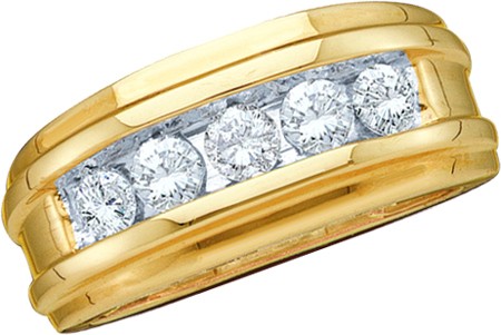 Picture of Gold and Diamonds GM119 0.25CT-DIA FASHION MENS BAND- Size 7