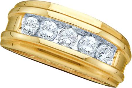 Picture of Gold and Diamonds GM236 0.50CT-DIA FASHION MENS BAND- Size 7