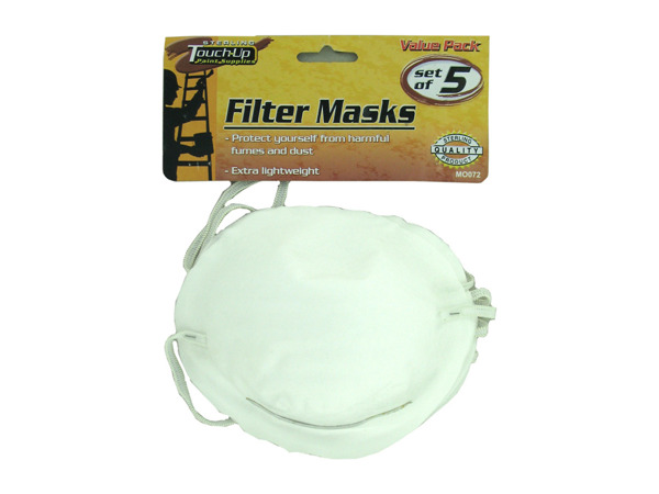 Picture of Bulk Buys MO072-24 White Filter Masks - Pack of 24