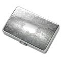 Aeropen International S-08S Double Sided Silver Cigarette Case with Floral Design Aeropen International S-08S Double Sided Silver Cigarette Case with Floral Design