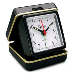 Picture of Equity 20080 Quartz Folding Travel Alarm Clock with Luminous Hands and Dots