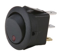 Metra IBRRSR Round Rocker Switch With Red Leds - No Leads