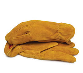 Picture of BlackCanyon Outfitters 91030-XL Split Leather Gloves with Red Fleece Lining and Elastic Wrist X-Large