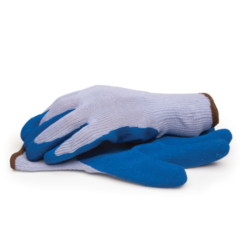 Picture of BlackCanyon Outfitters 30500-L Latex Coated Palm &amp; Fingertips Gloves with Elastic Knit Wrist - Large 1 Pair