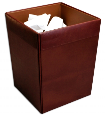 Picture of Dacasso A3003 Leather Square Waste Basket